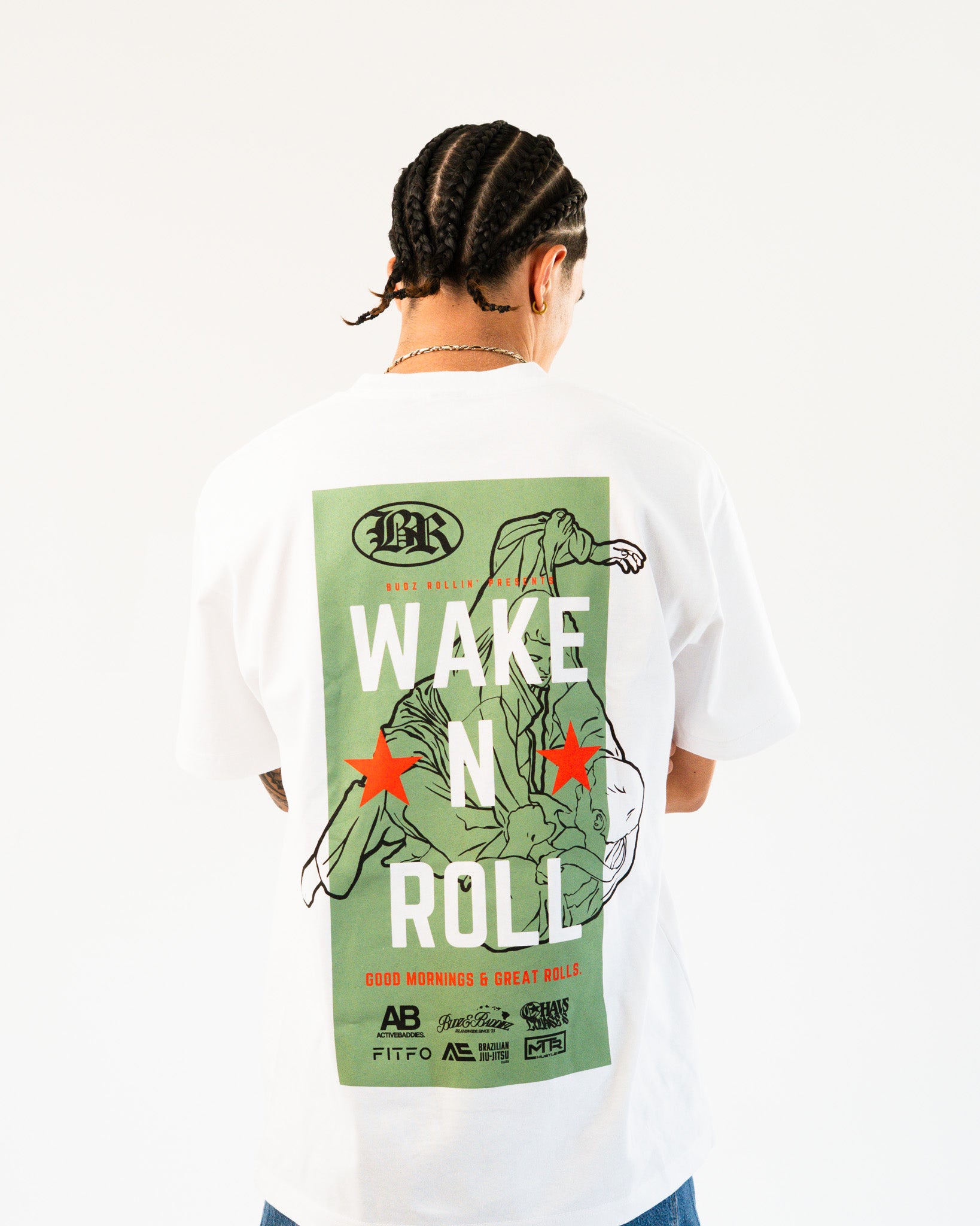 Wake N' Roll Tee (White)
